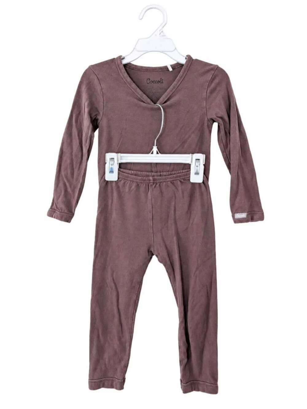 Coccoli Brown Modal Pajama Set 2T kids clothes